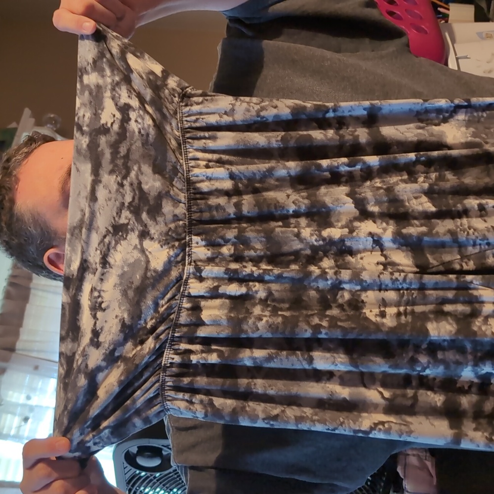 Tie-Dye Black And White Leggings